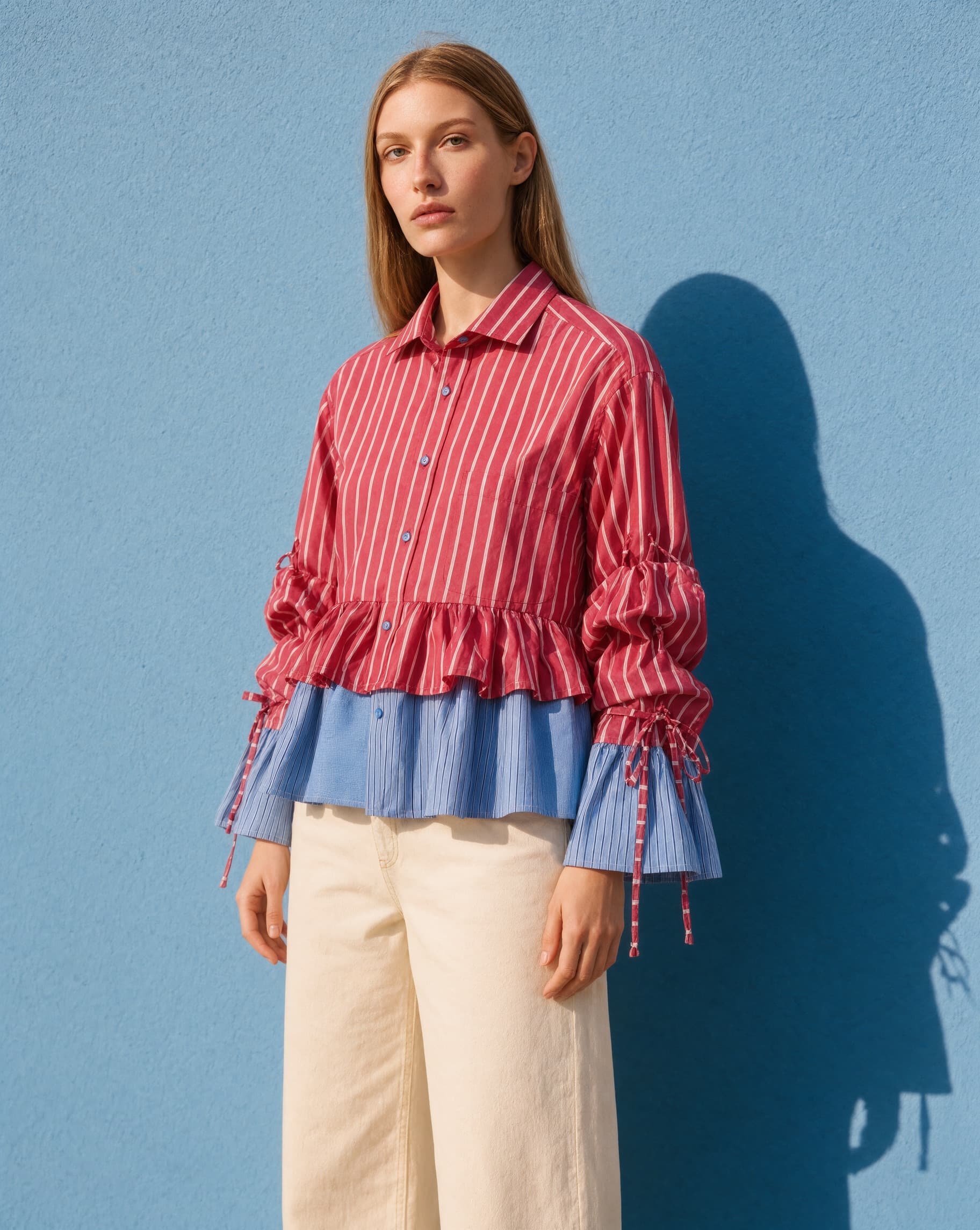 Two Shirt Ruffle Top