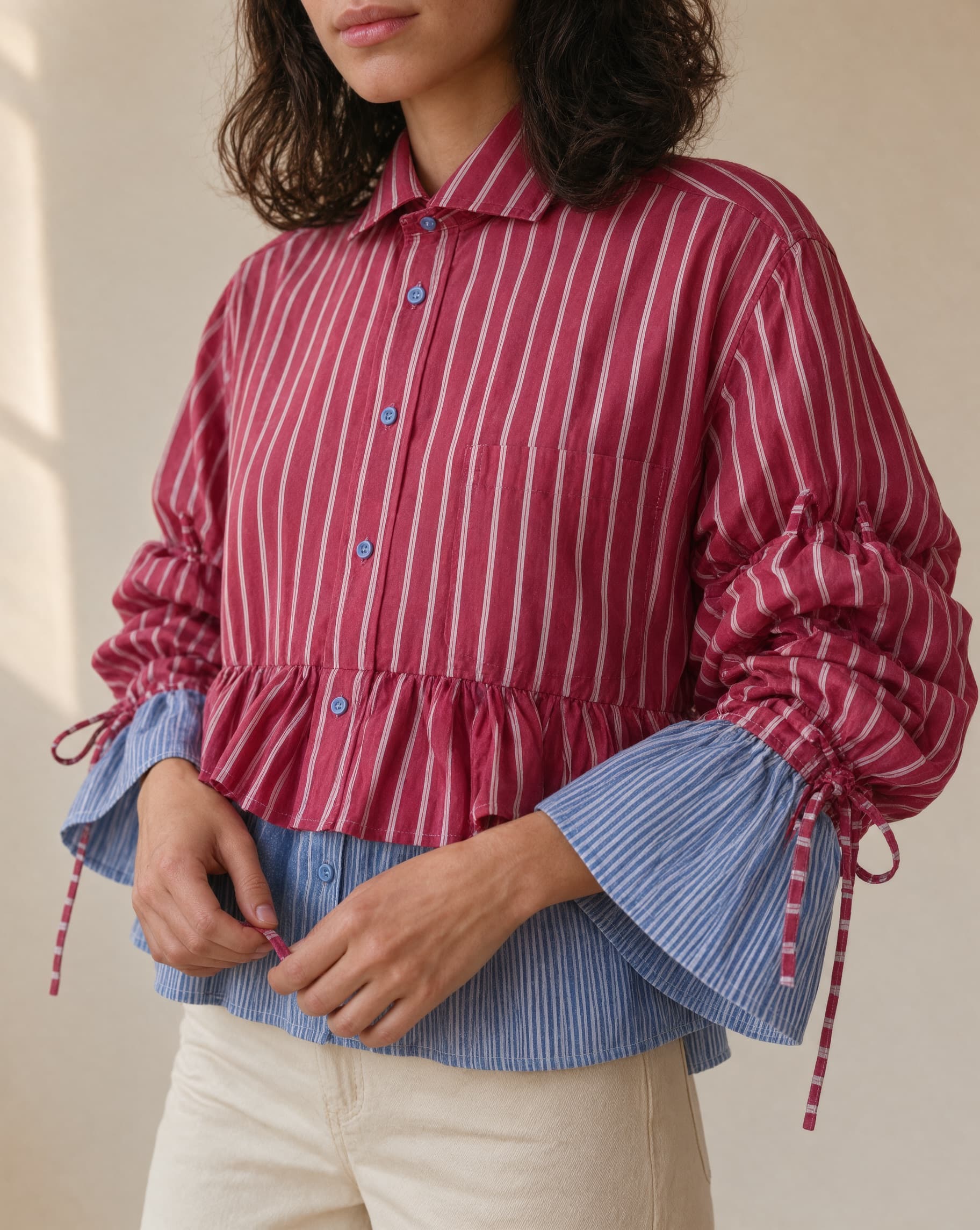 Two Shirt Ruffle Top, Detail